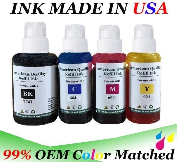 VC 4x Refill ink bottle (non-OEM) 774 664 for ET-3600 ET-4550 ET-16500 Printer 