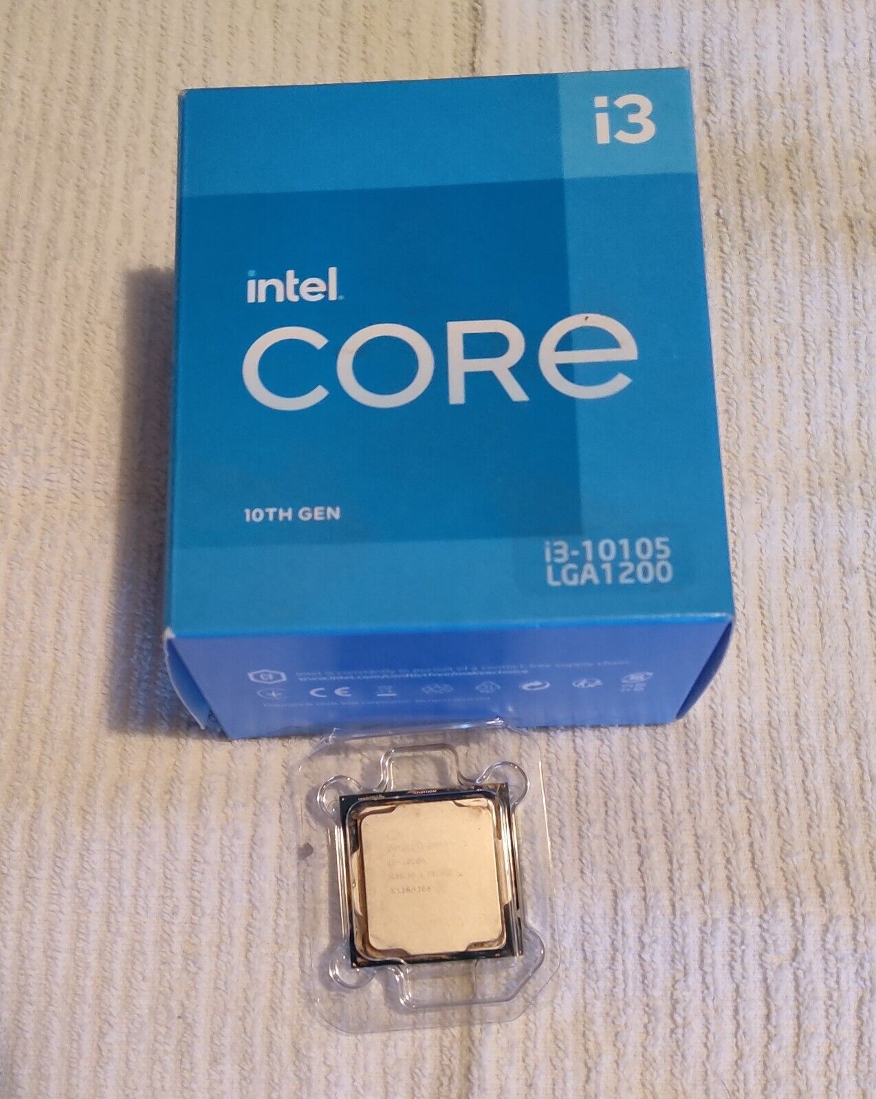 Intel Core i3-10105 SRH3P 3.7GHz Quad Core LGA 1200 CPU Processor