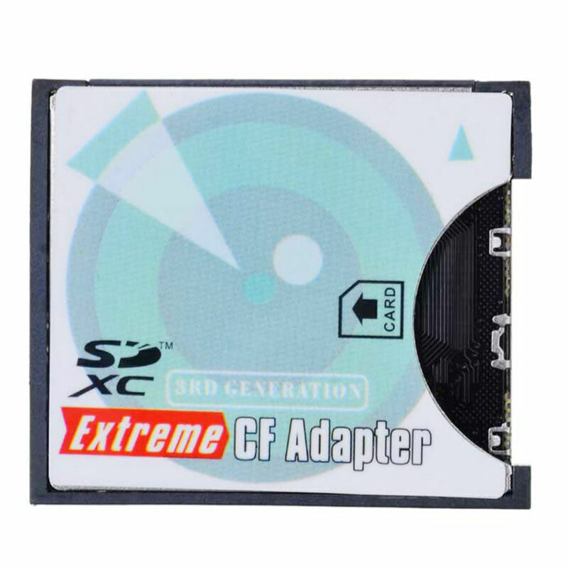 SD to CF Card Adapter SDHC SDXC to 3.3mm Standard Compact Flash Memory Converter