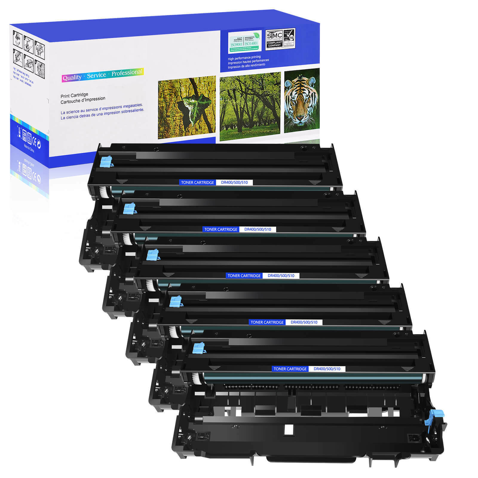 5 PACK DR400 Drum Unit For Brother DR-400 DCP-1200 DCP-1400 FAX-8350p HL-1030