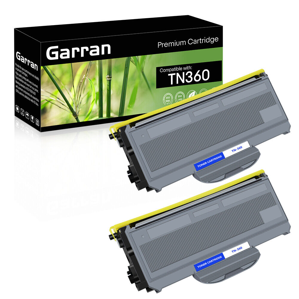 2x TN360 330 Toner Cartridge Compatible for Brother HL-2140 2170W MFC-7840W 7340