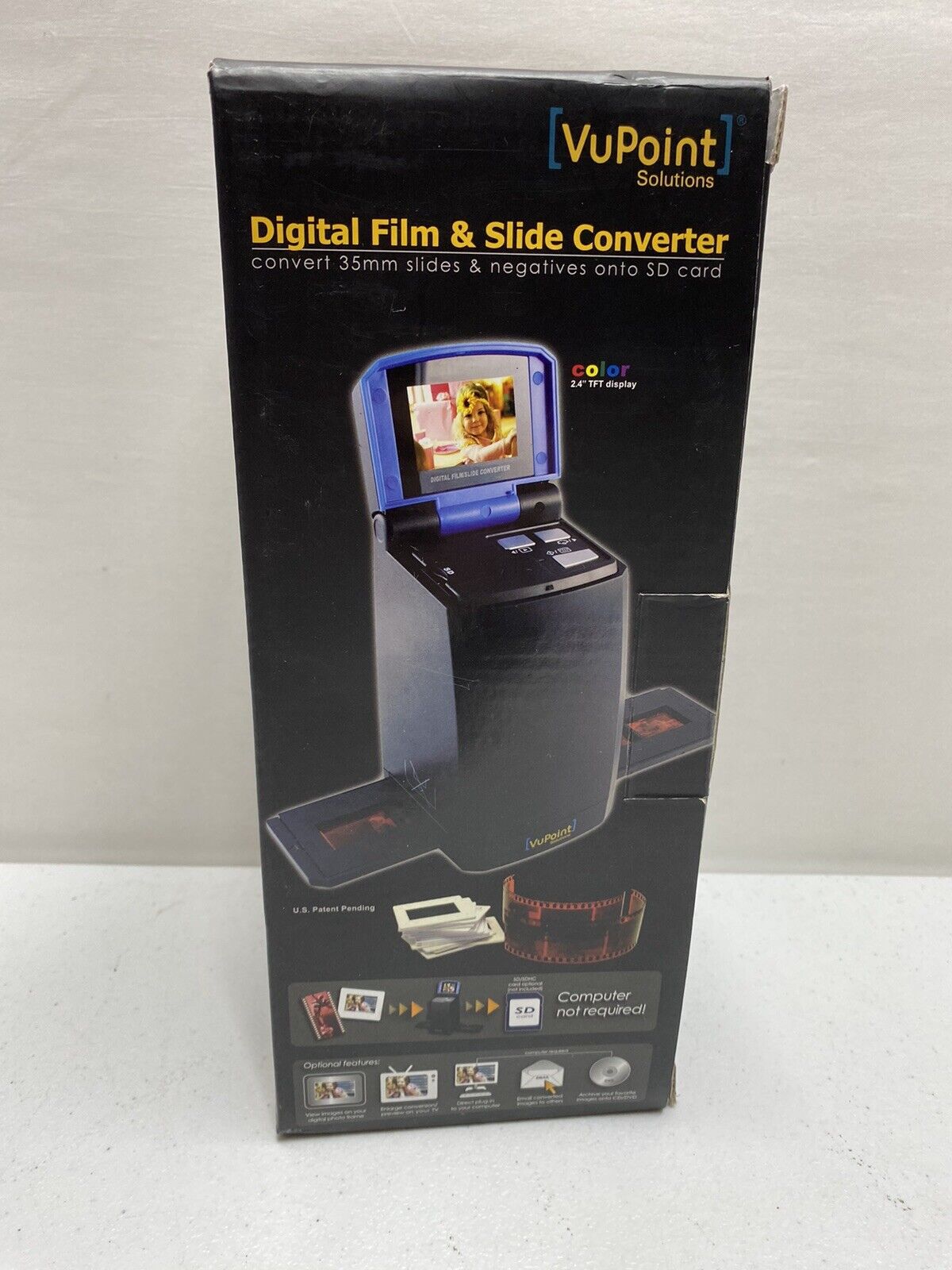 VuPoint Solutions Digital Film and Slide Converter 35mm Slides/Negatives to SD