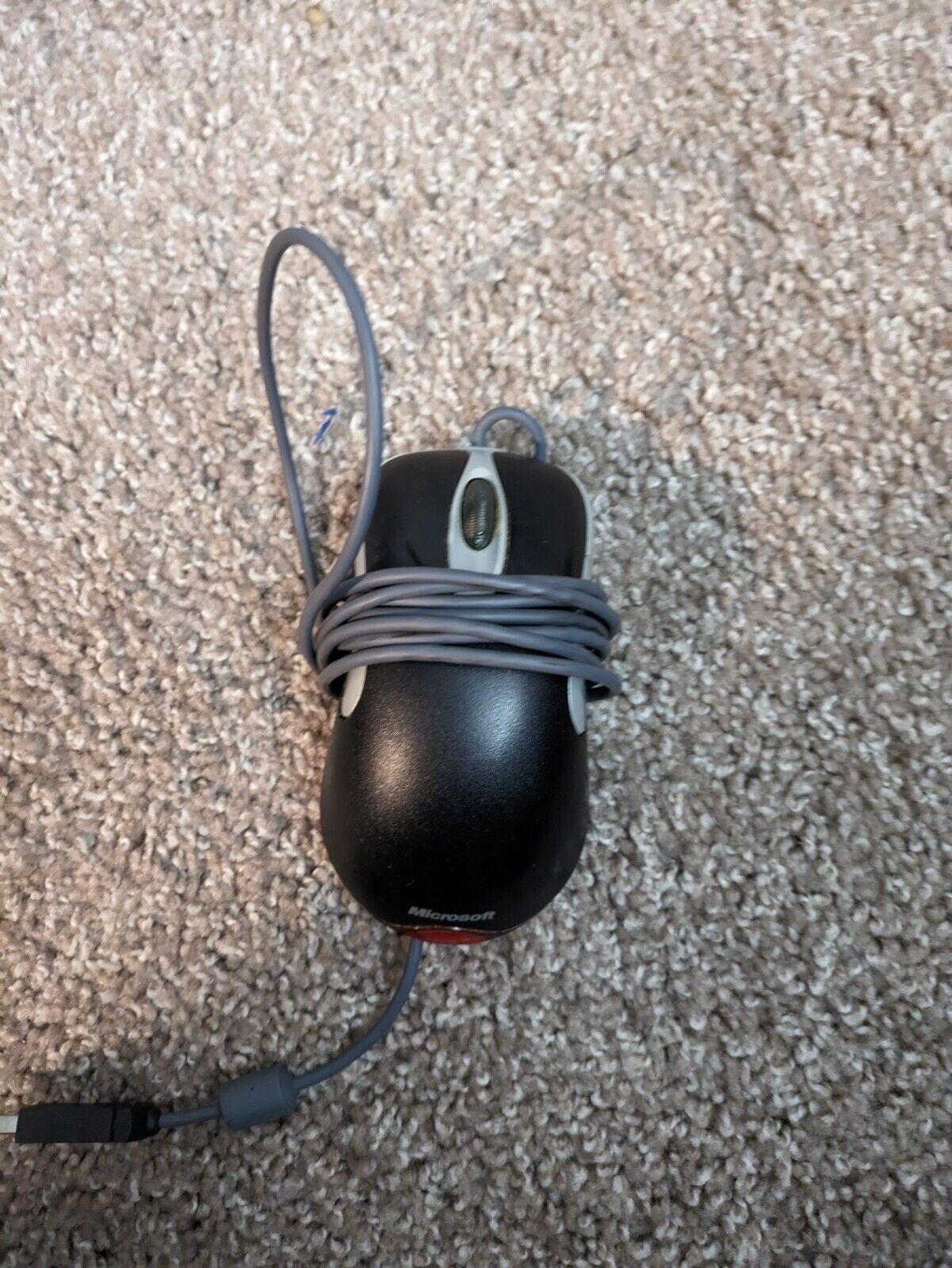 Vintage Microsoft intellimouse Optical USB Wheel Mouse 1.1/1.1a - Tested (Black)