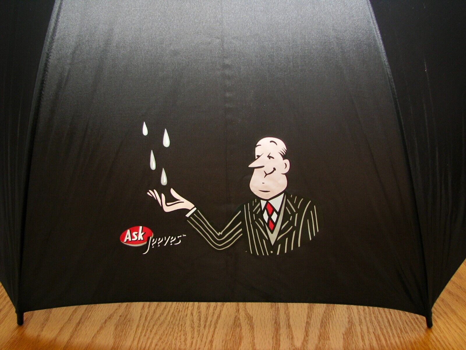 Rare Vintage 1996 Early Internet ASK Jeeves Advertising Promotional Umbrella