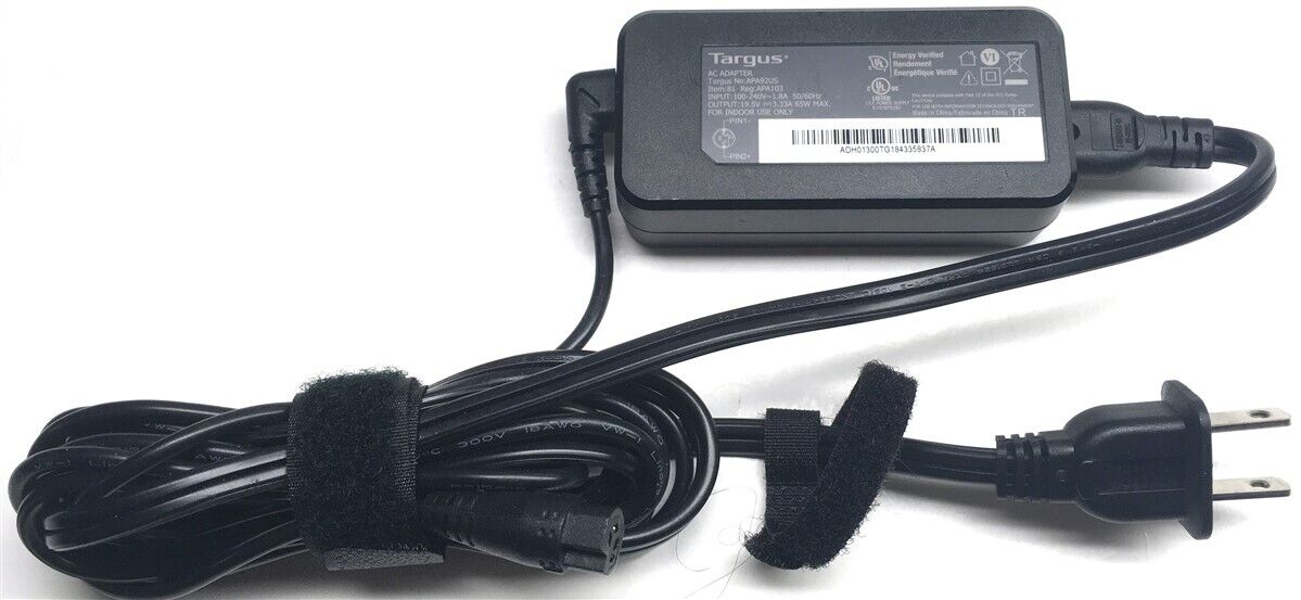 Targus Universal 65W Laptop Charger AC Power Adapter NEW Version APA92US NO TIPS