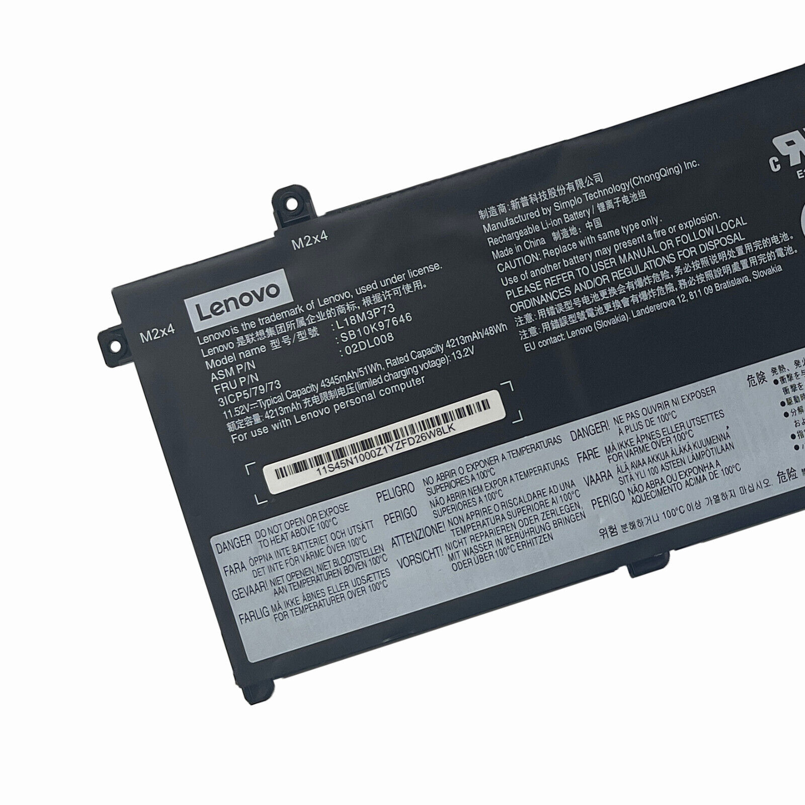 OEM 51Wh L18M3P73 L18L3P73 L18M3P74 Battery For Lenovo ThinkPad P43S T490 T495