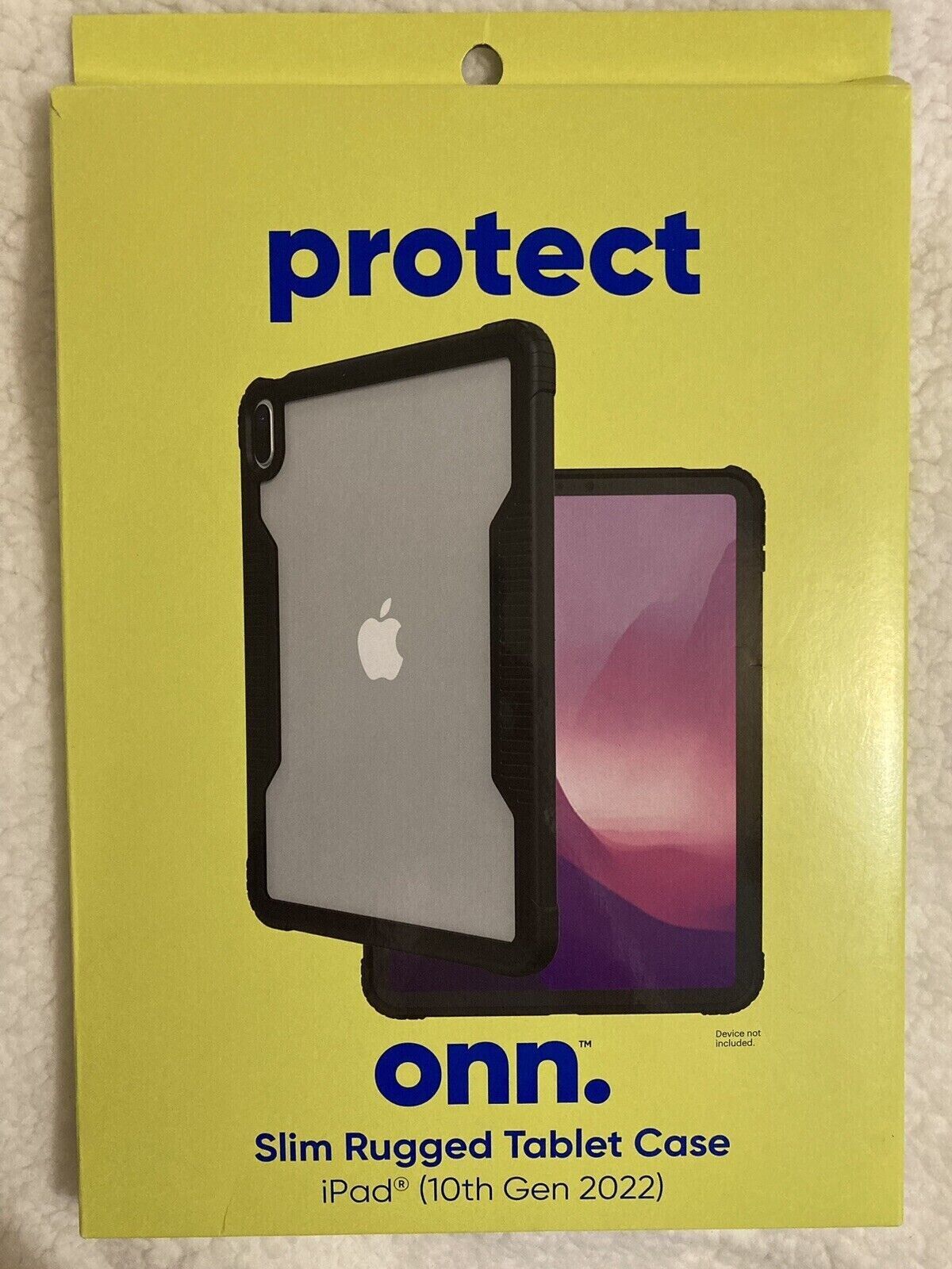 New in Box Protect ONN Slim Rugged Tablet Case iPad 10th Gen 2022 Drop Tested