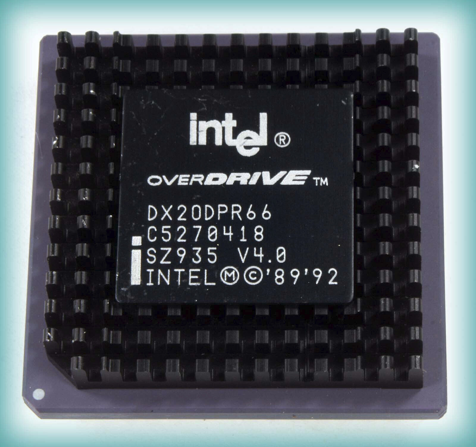 Vintage intel DX20DPR66 OverDrive V4.0 CPU Processor — NEW, NEVER SOLD