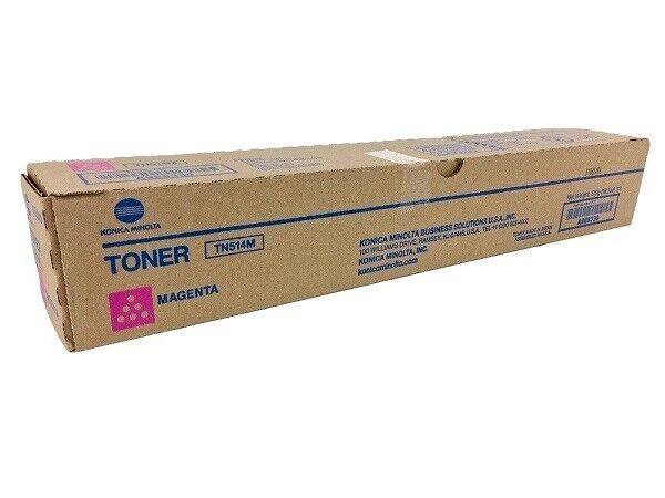 Genuine Konica Minolta TN514M (A9E8330) Magenta Toner Cartridge - NEW SEALED