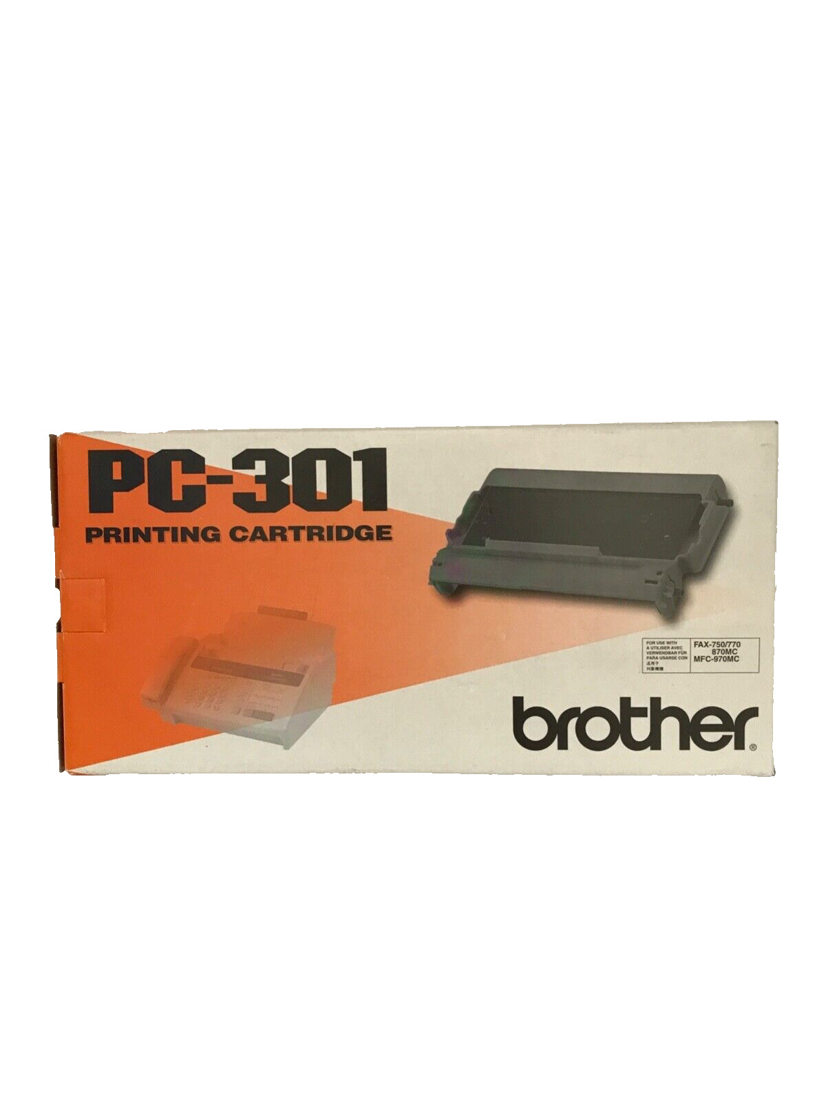 Brother Model PC-301 Printing Cartridge For Fax 750/770/775/775si/870mc/885mc
