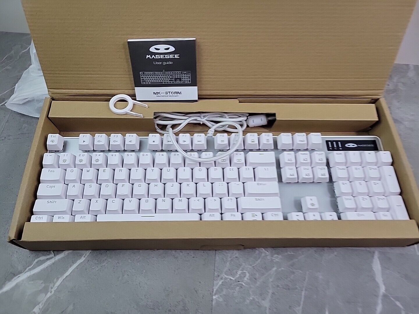 Magegee MK-STORM Mechanical Keyboard White