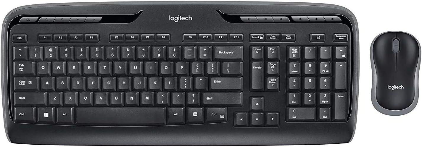 Logitech MK320 Wireless Desktop Keyboard and Mouse Combo 920-002836 - Black