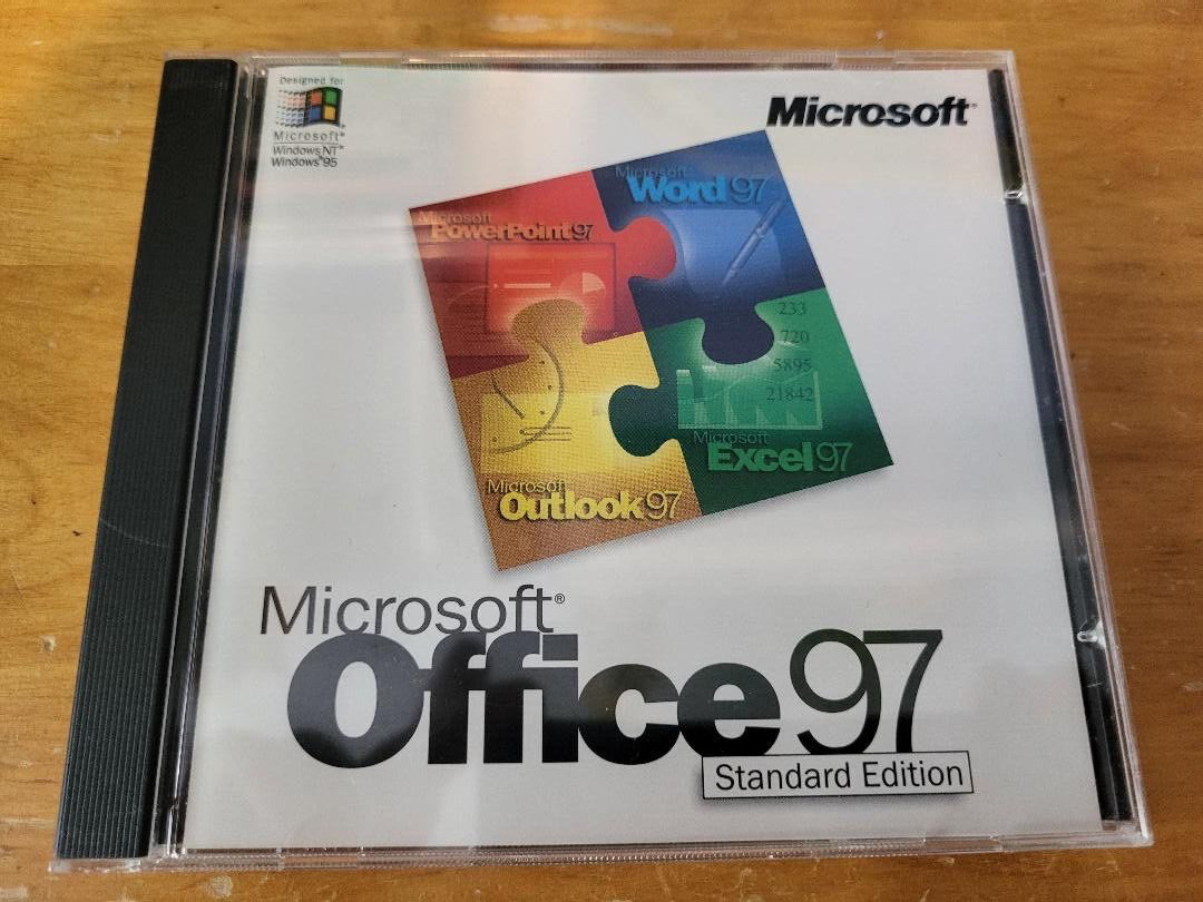 Microsoft Office 97 Standard Edition CD w/ Product Key