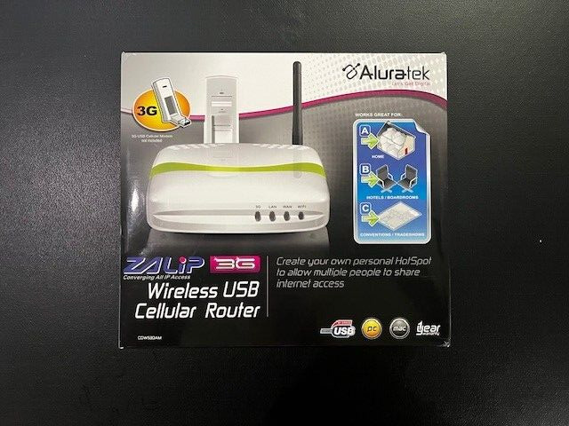 Aluratek 3G Wireless USB Cellular Router - All IP Access