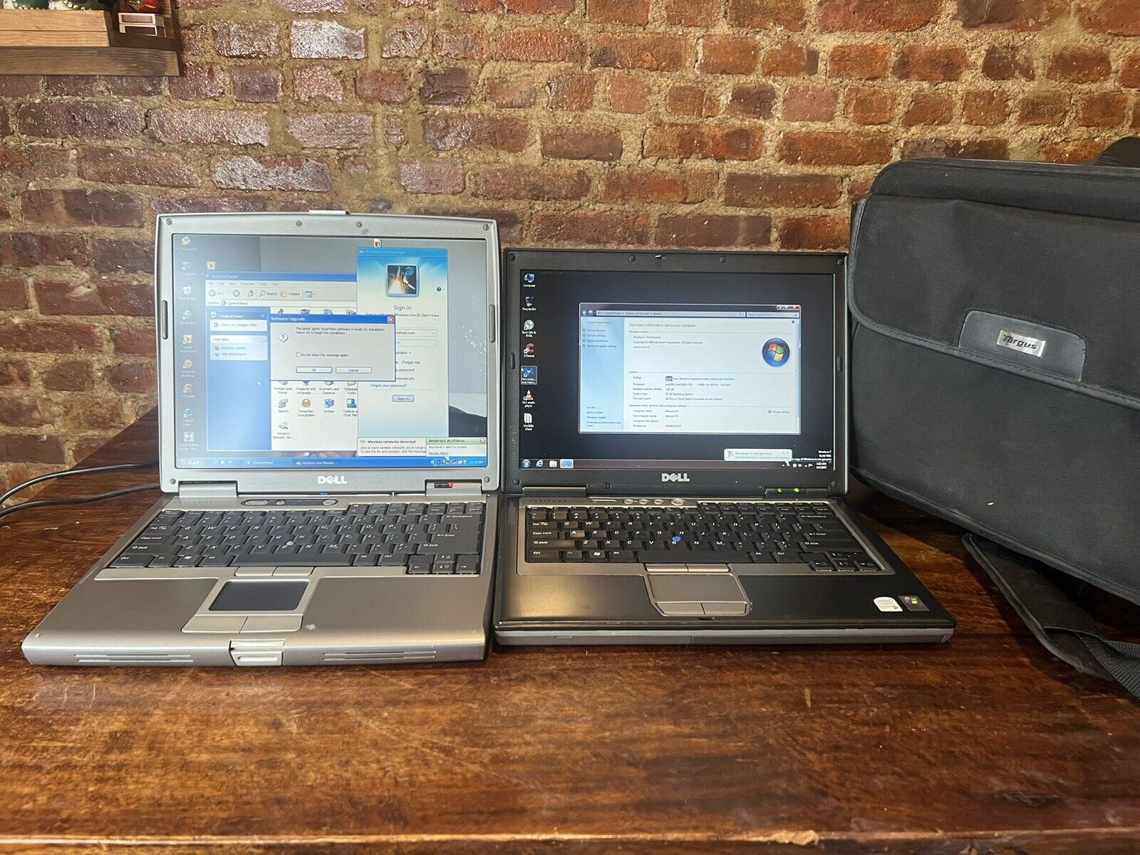 Two Dell Laptops | Latitude D620 & D610 | Two Chargers & Case