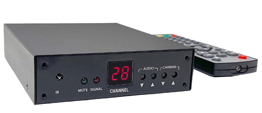 Professional RF Coax To Composite RCA Video Demodulator - PAL-I CATV Tuner