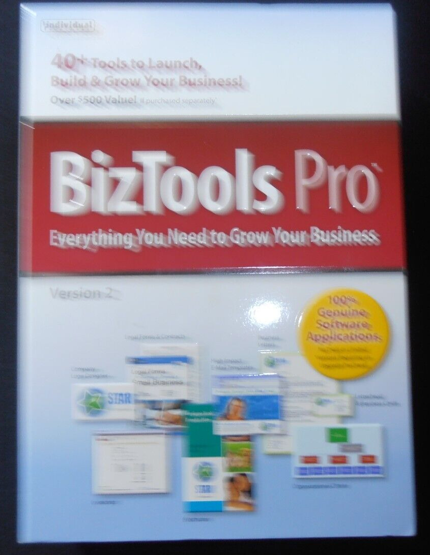 Individual BizTools Pro Software, Version 2, New Sealed