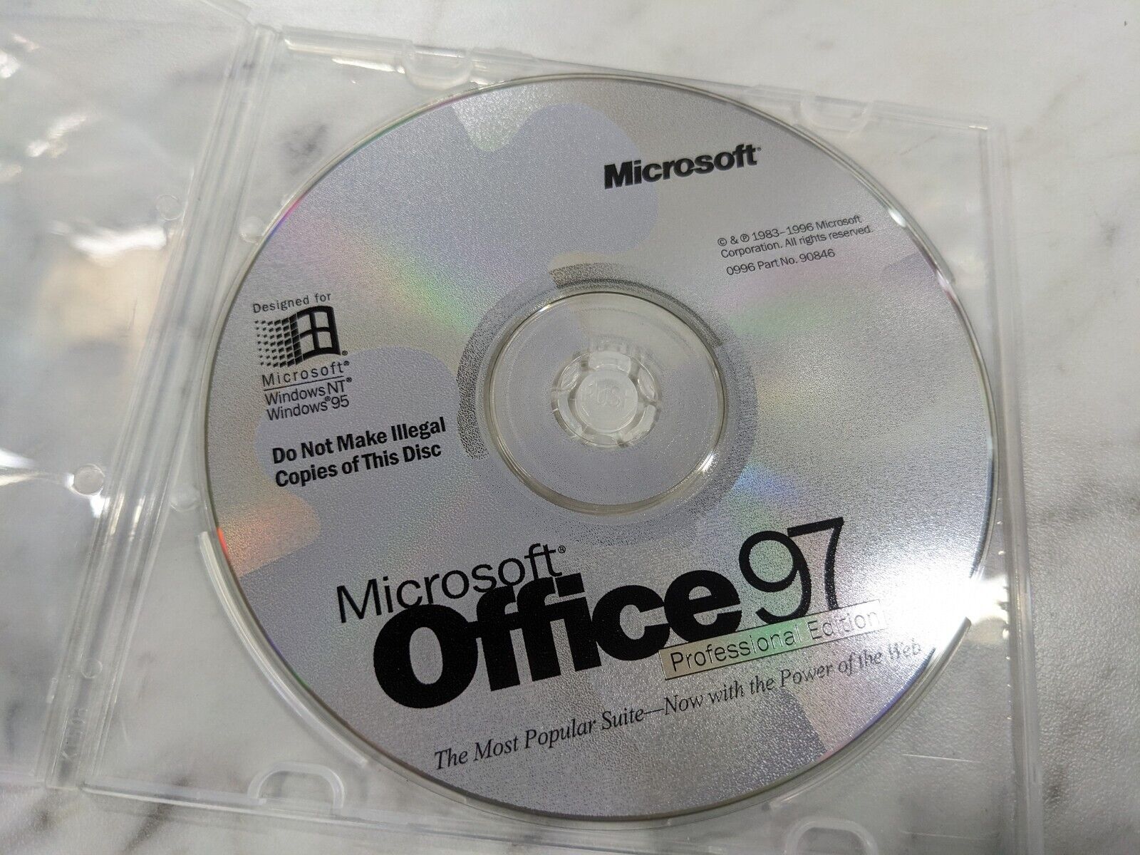 Microsoft Office 97 Professional Edition 1996 INSTALLATION CDROM SOFTWARE 90846