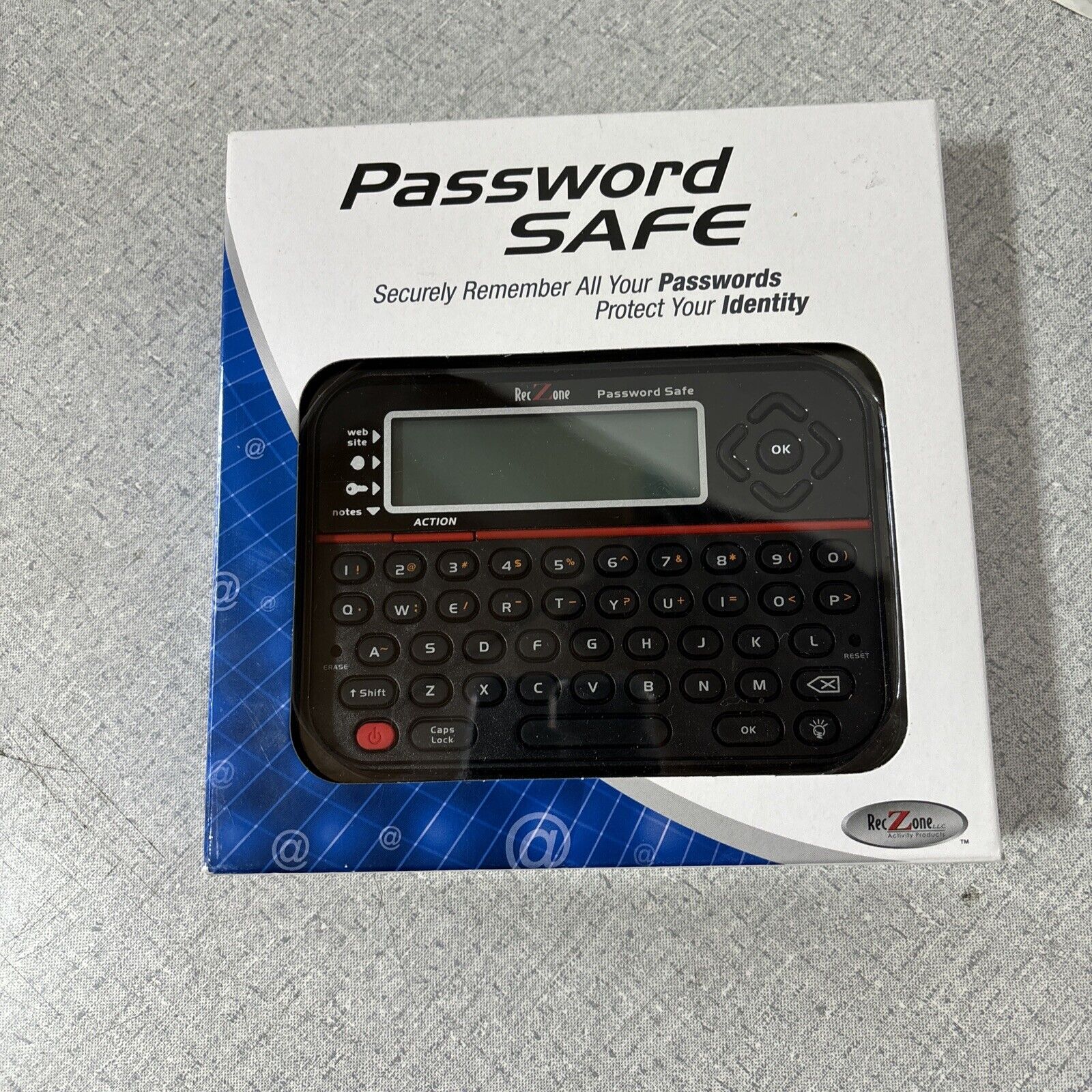 Reczone Password Keeper Safe Vault Model #595 Password Keeper/ Organizer New 