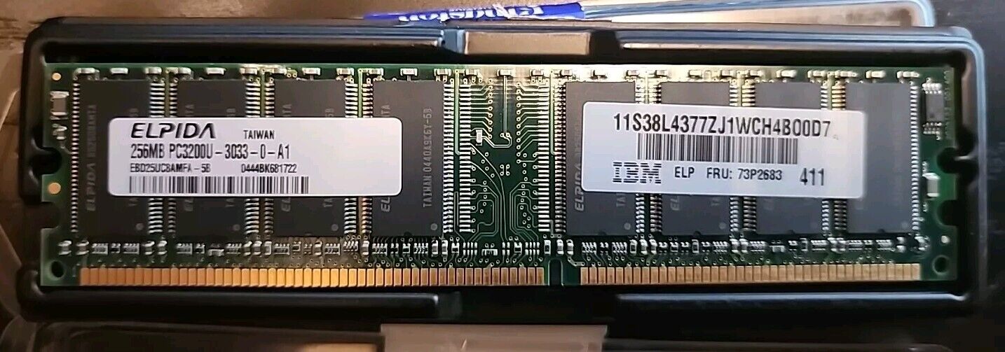 ELPIDA 256MB PC3200 DDR DIMM Memory Module IBM FRU 73P2683 P3200U-3033-0-A1