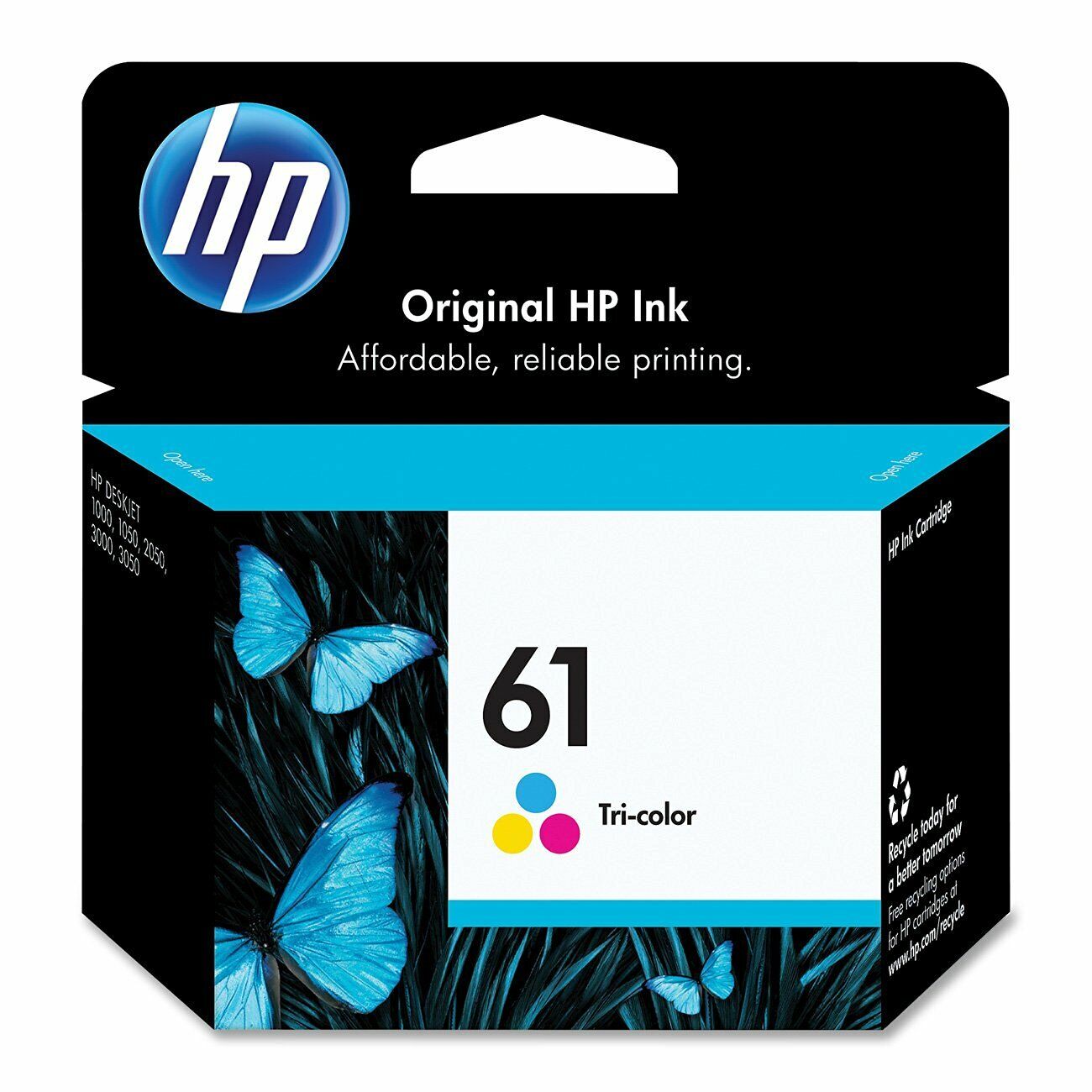 GENUINE HP 61 Color Ink Cartridge for Deskjet 3000 1010 3050 2540 ENVY 5530 4500