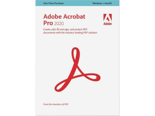 Adobe Acrobat Pro 2020 for Windows  Mac, DVD #65311590