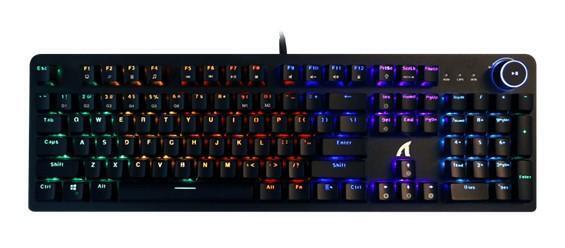 Alpha Elite Full Size Wired Mechanical Gaming Keyboard Customizable RGB Lighting