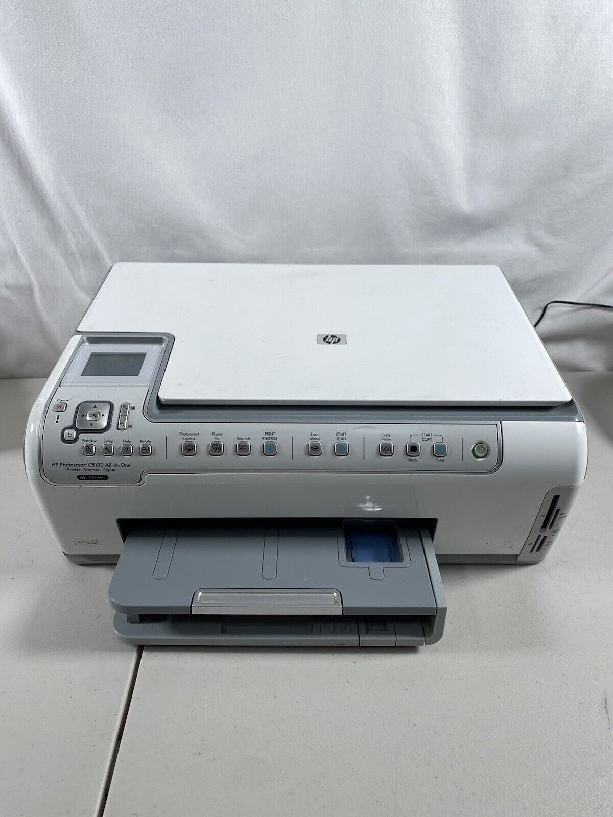 HP Photosmart C5180 All-in-One Printer Scanner Copy NO Power Cord
