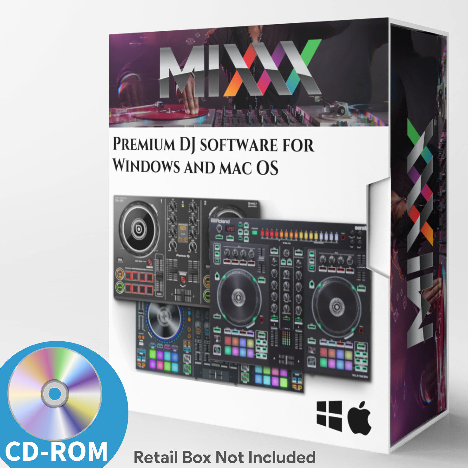 Mixxx 2023 Professional DJ Mixing Music Software w/Controller Support Win/Mac CD