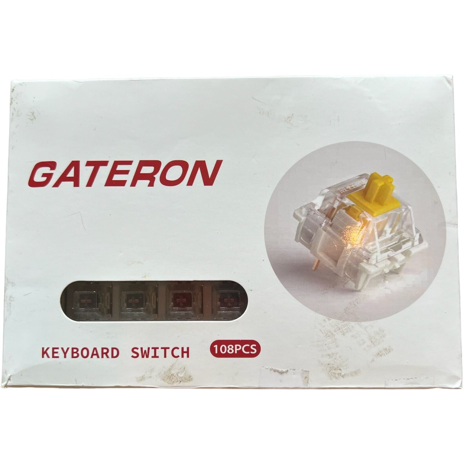 Gateron KS-8 Keyboard Switch 108 PCS - Black