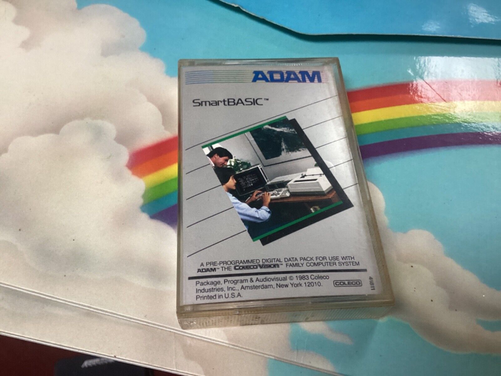 ADAM SmartBASIC Pre-Programmed Digital Data Pack Cassette (1984) - Coleco Vision