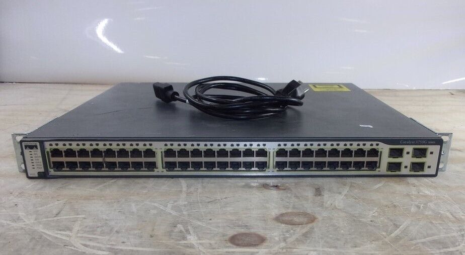 Cisco Catalyst 3750G WS-C3750G-48TS-E 48 Port Gigabit Ethernet Switch SEE NOTES