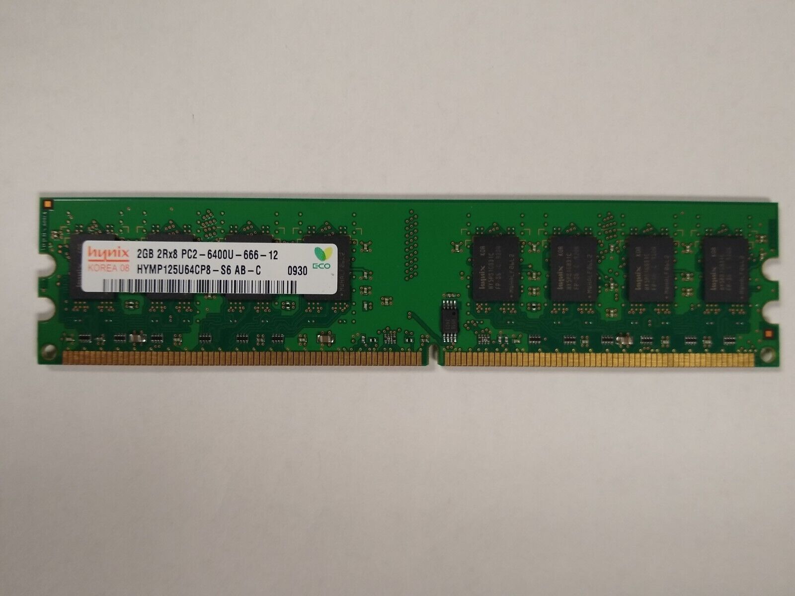 Hynix 2GB 2RX8 PC2-6400U-666-12 Memory HYMP125U64CP8-S6 AB-C RAM