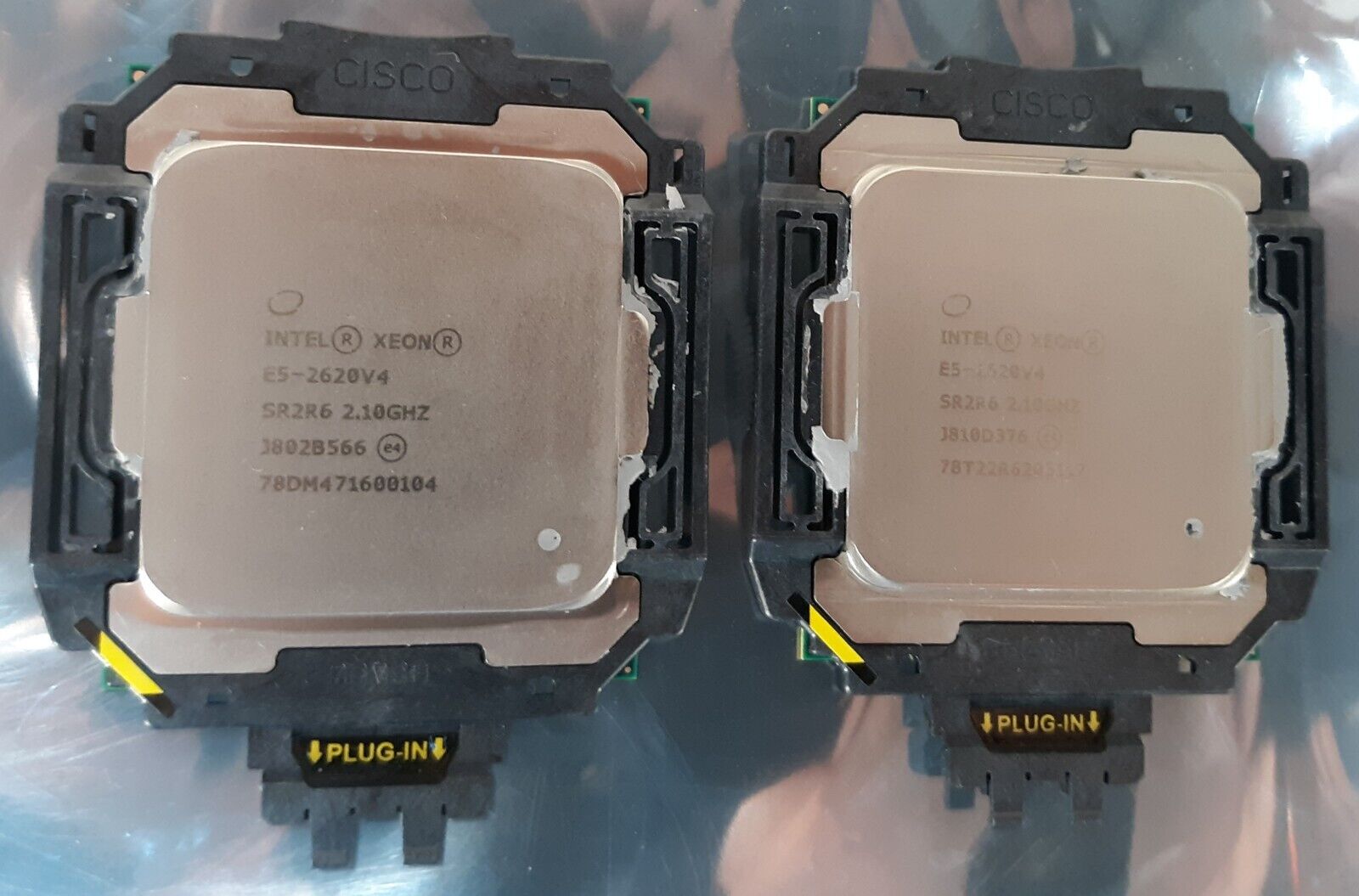 Pair of Intel Xeon E5-2620 V4 SR2R6 2.10GHz Server Processor w/ Bracket