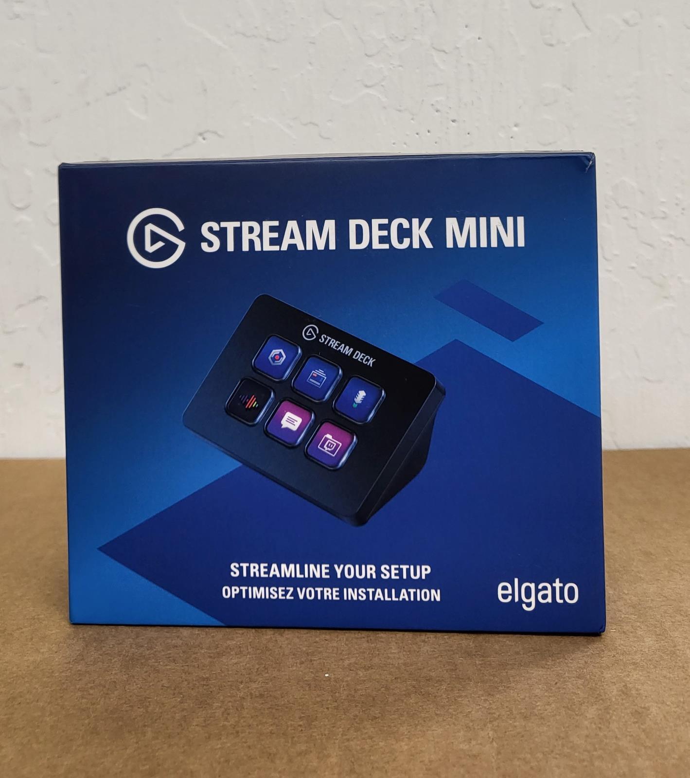 New Elgato Stream Deck Mini 10GAI9901 Wired Membrane Keyboard