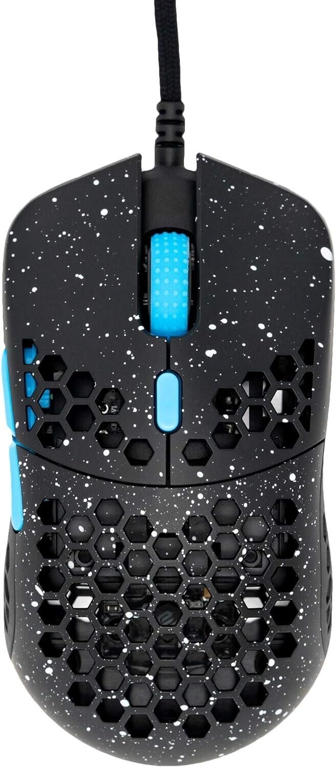 G-Wolves Hati HT-S Ultralight Honeycomb Wired Gaming Mouse, Stardust Black