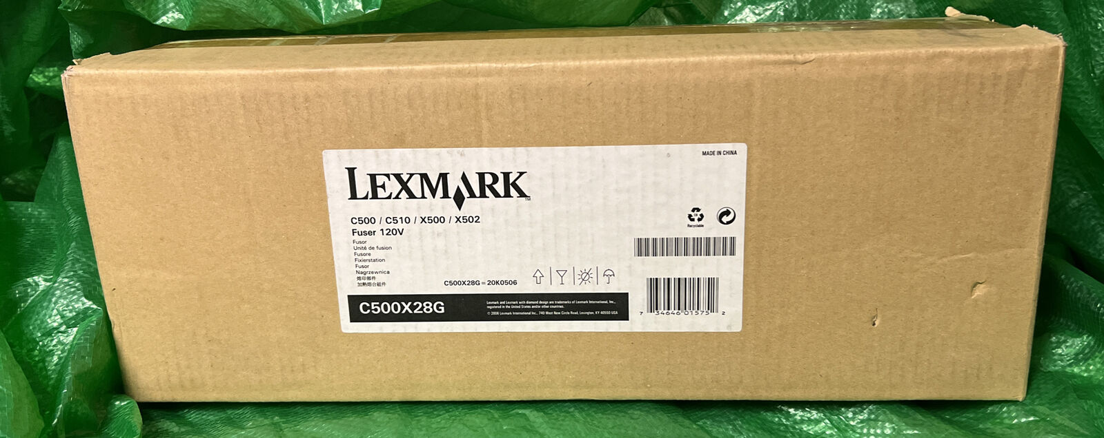 NEW GENUINE OEM Lexmark C500 C510 X500 X502 Fuser Unit C500X28G SEALED BOX