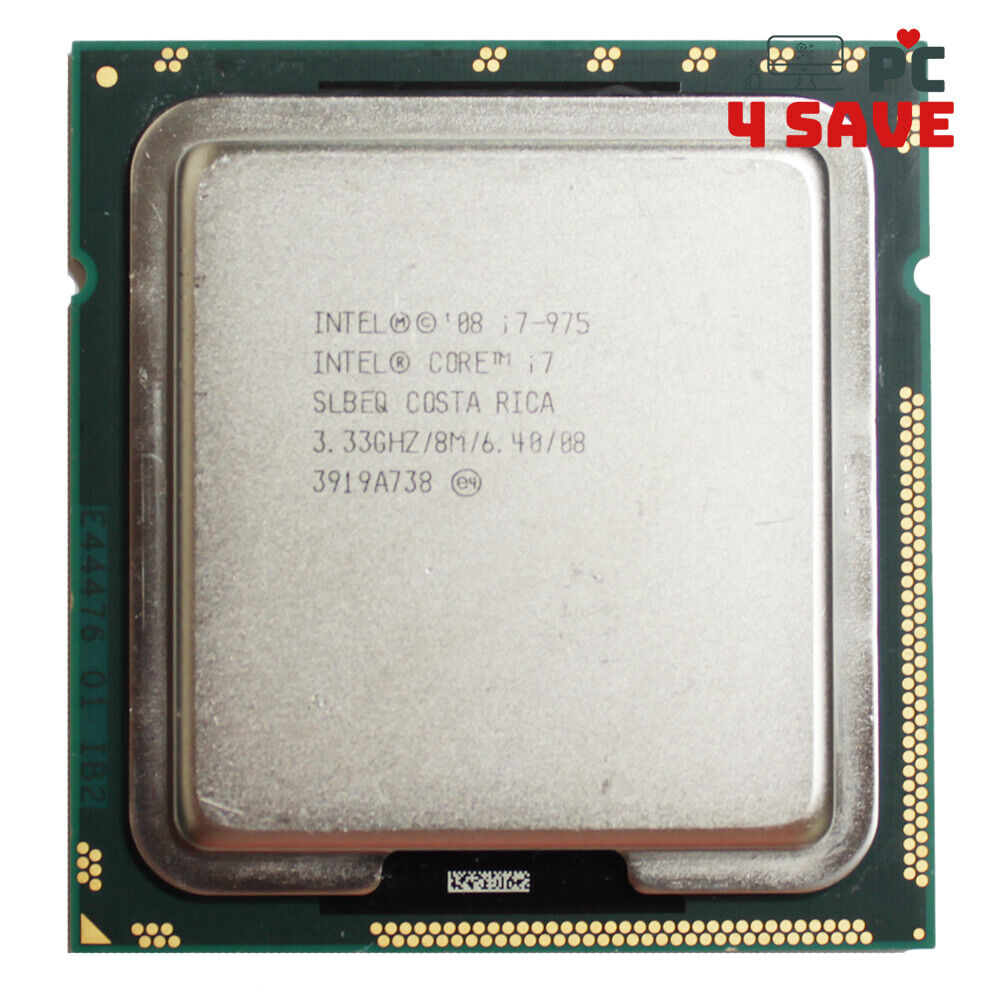 Intel Core i7-975 SLBEQ 3.33 GHz 4 Core 8MB LGA 1366 Desktop Processor CPU 130W