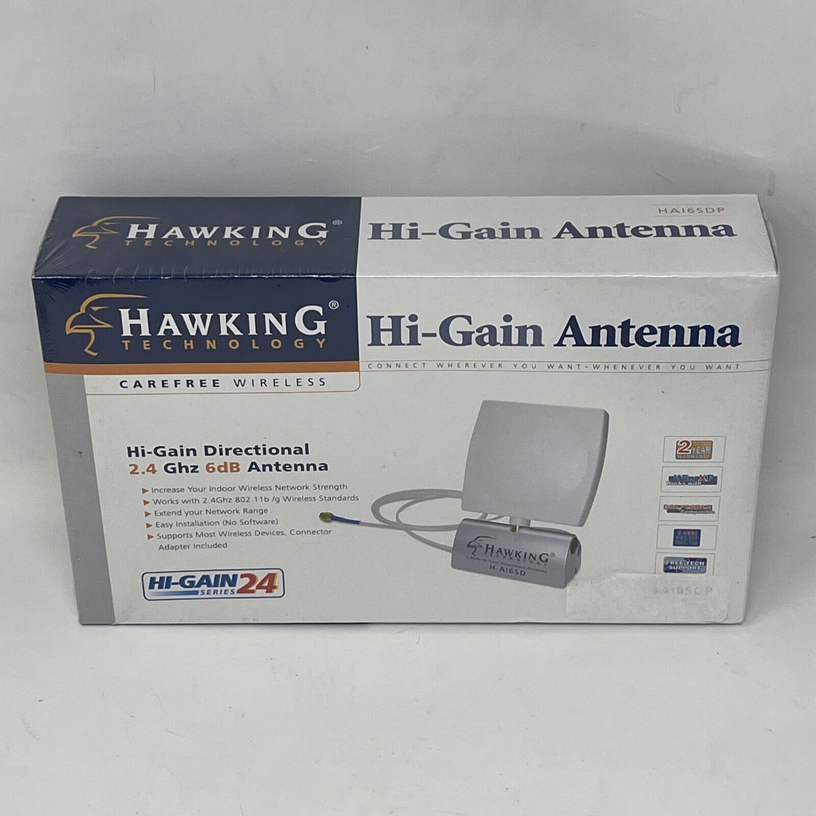 New Sealed Hawking Technology Hi-Gain Antenna Directional 2.4 Ghz 6dB HAI6SDP