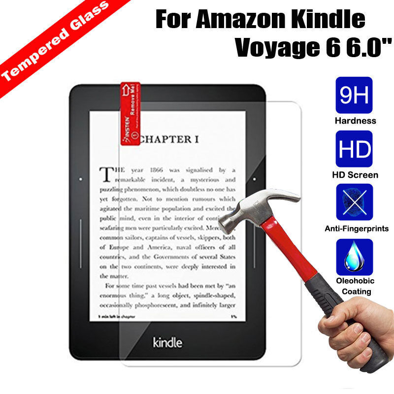 2Pcs For Amazon Kindle Voyage 6 6.0 tablet Tempered Glass Screen Protector Cover