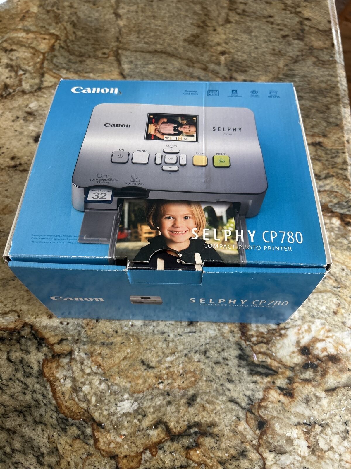 Canon CP780 SELPHY Portable Photo Printer Silver 3501B001 Open Box New NO CD