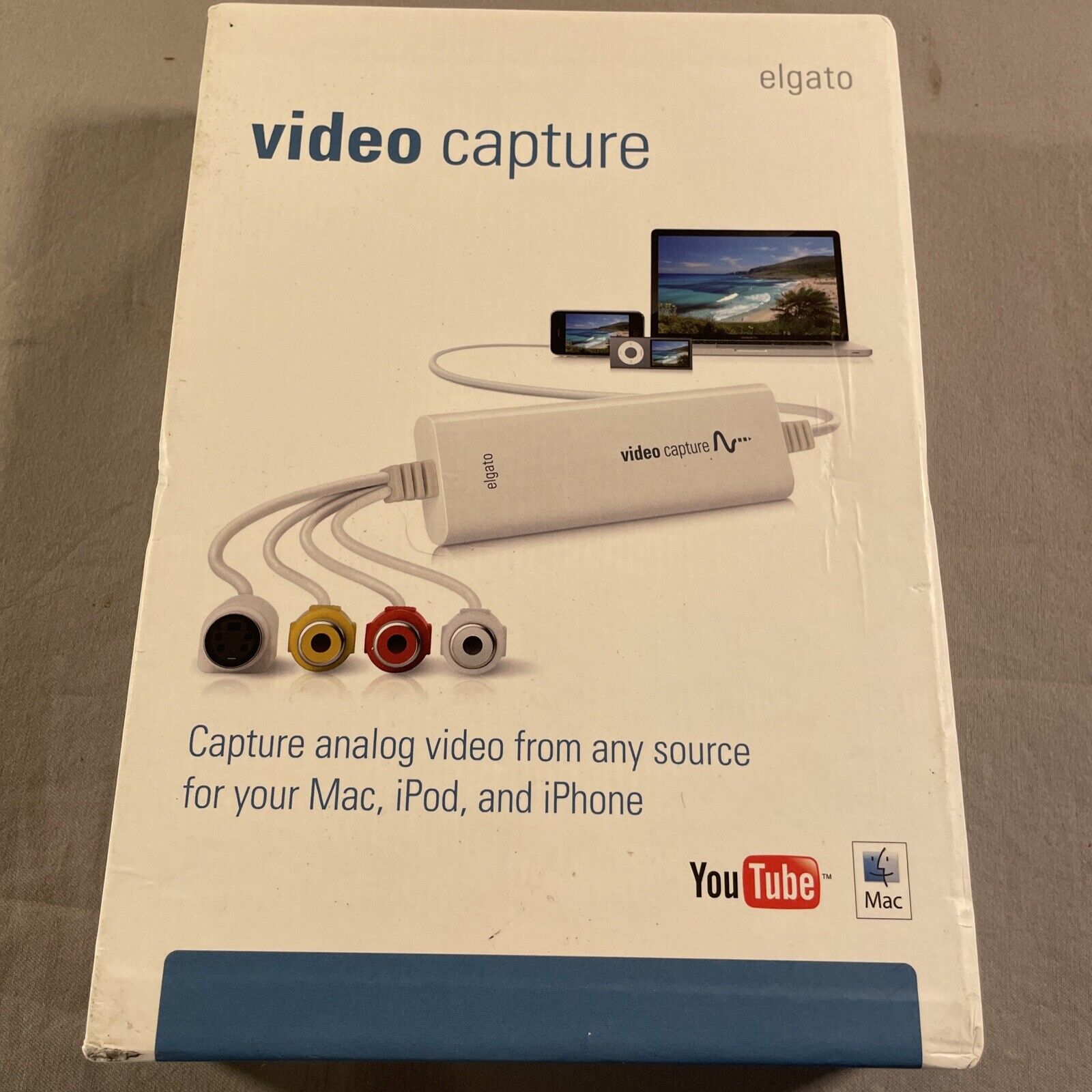 Elgato Video Capture - Digitize Video for Mac, PC or iPad (USB 2.0) New Open Box