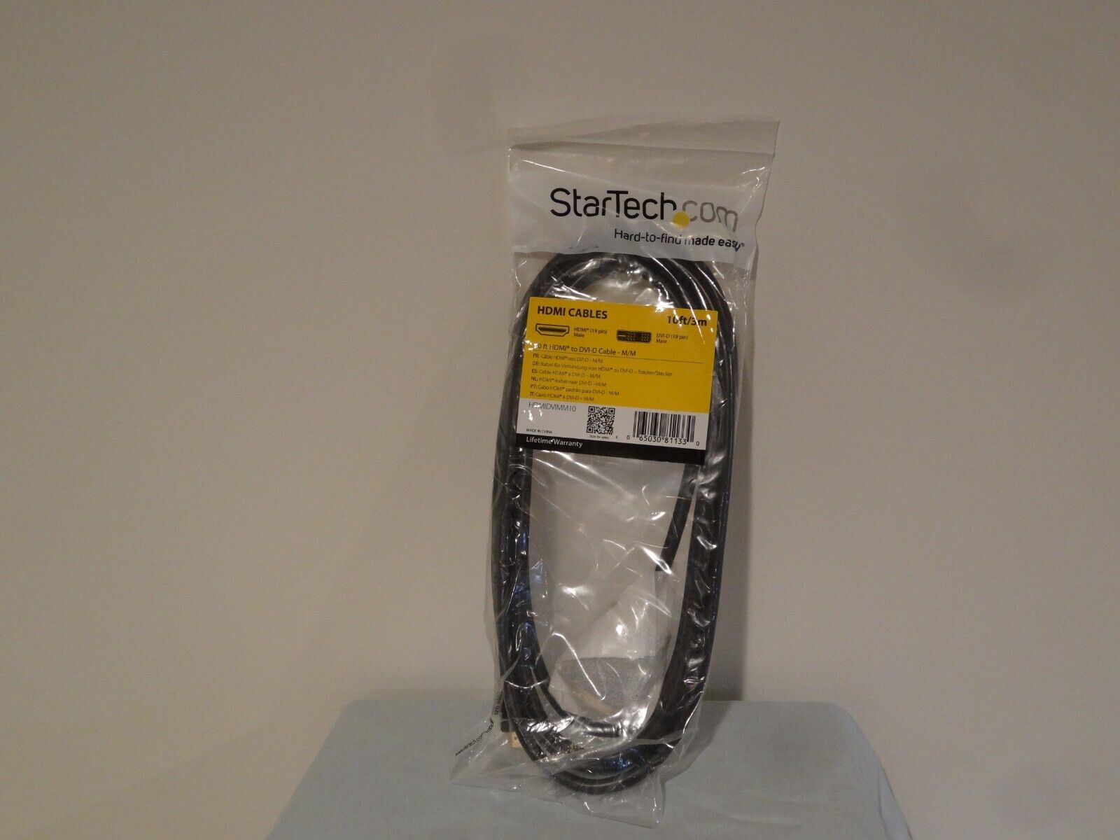 NEW StarTech 10ft HDMI to DVI-D Cable 10ft/3m M/M HDMIDVIMM10