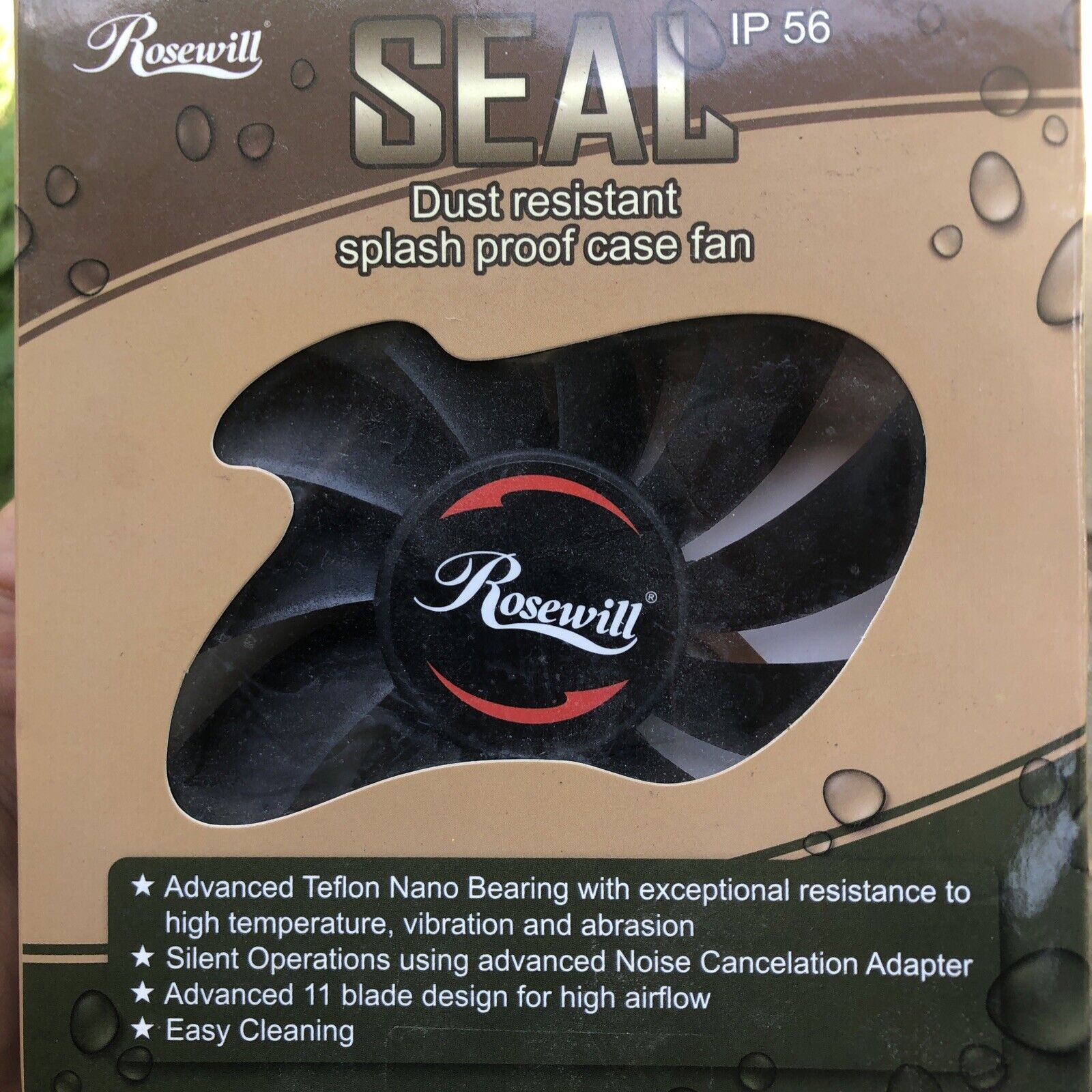 Rosewill RAWP-141209v2 - 120mm Computer Case Cooling Fan - Seal IP56 Dust Resist