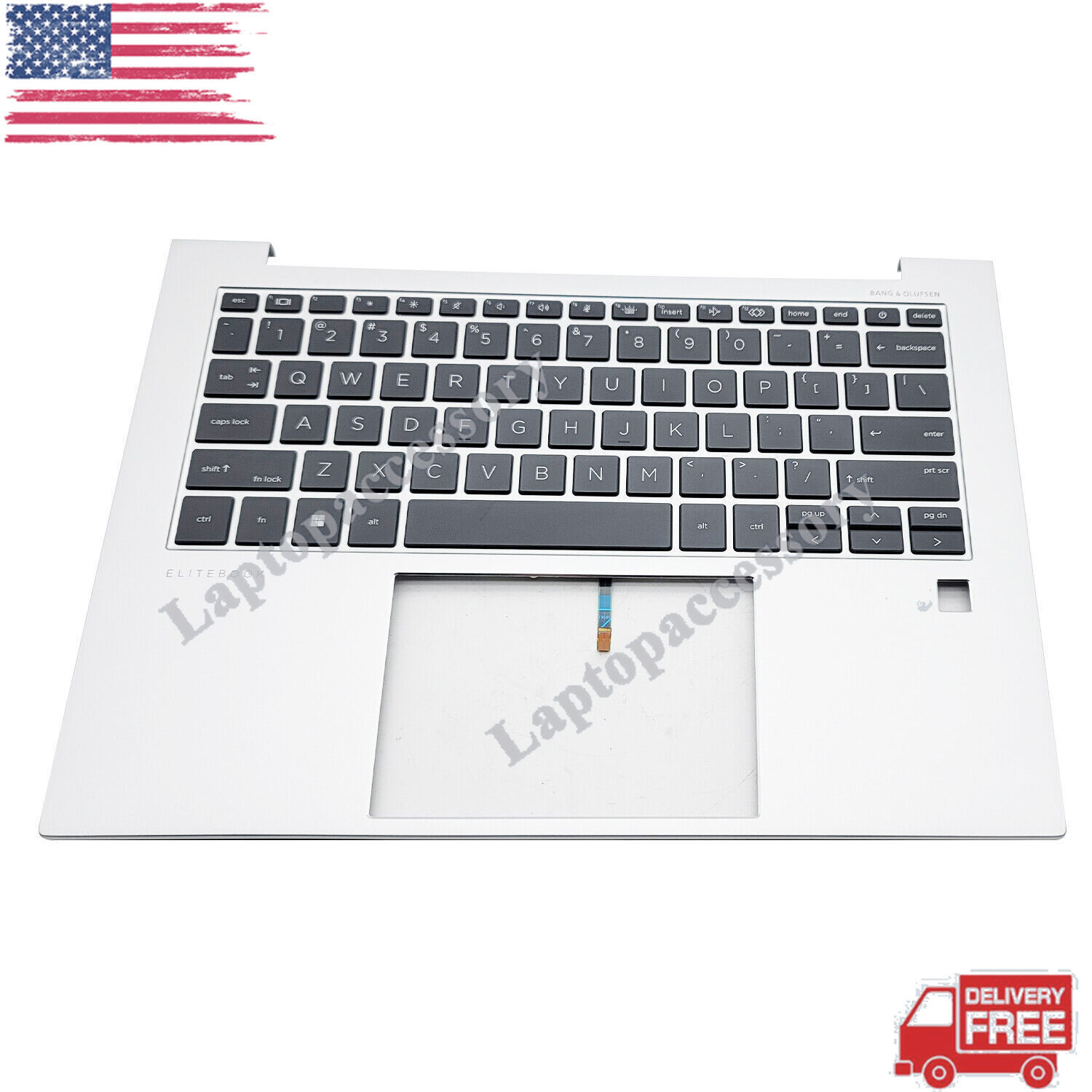 New Silver Palmrest w/Backlit Keyboard N09058-001 For HP Elitebook 840 G9 845 US