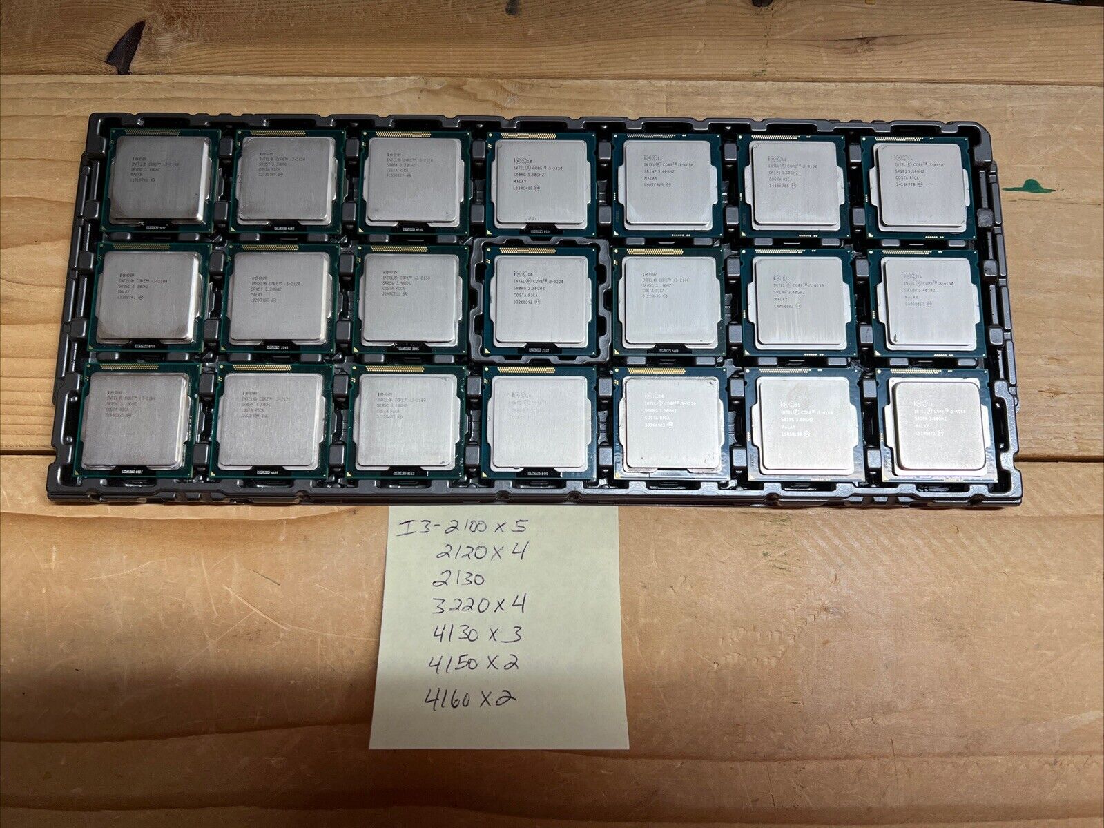 Lot of CPUs- Intel Core i3 - 2th, 3th, 4th Gen Qty 21 Total