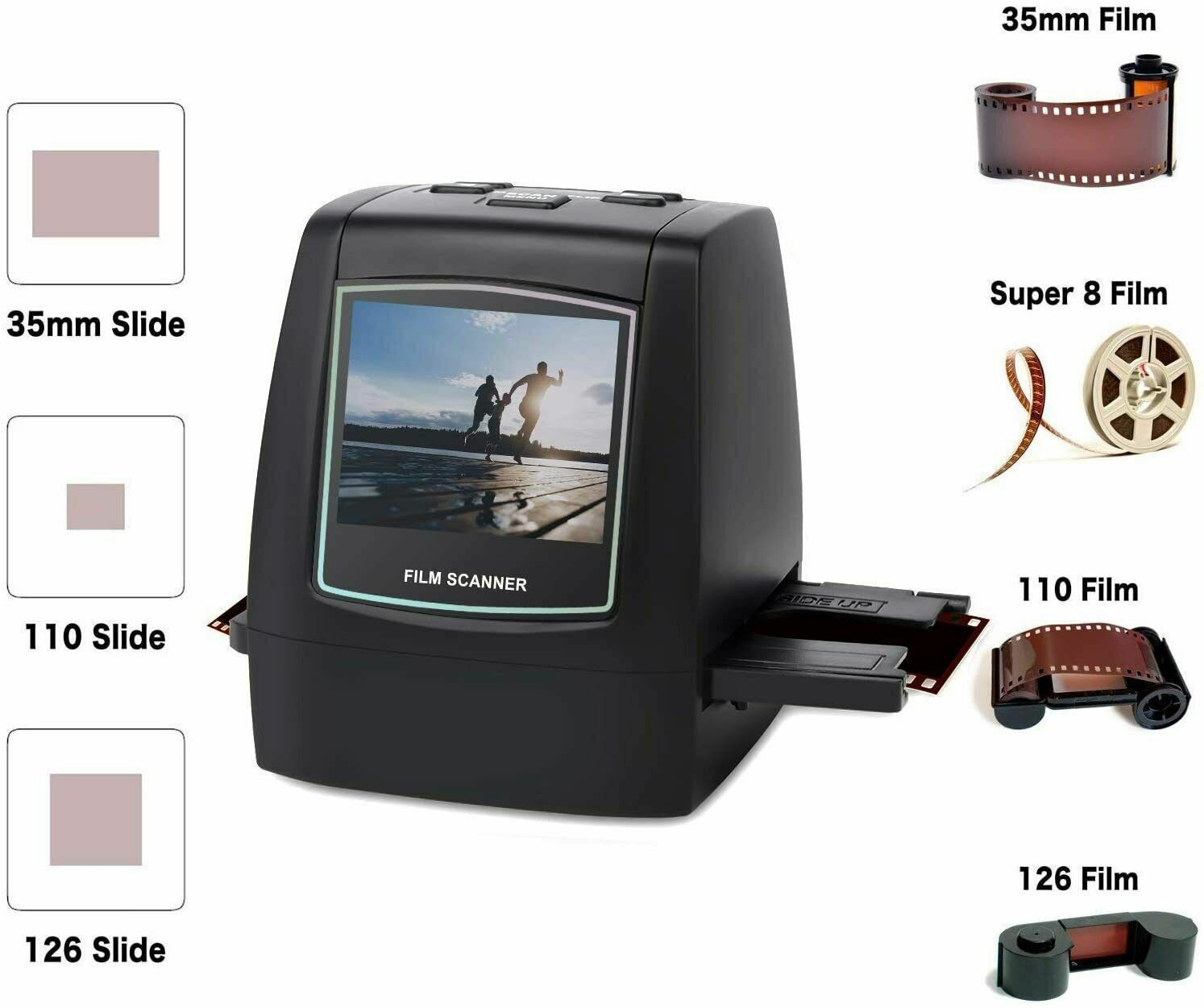 22MP All-in-1 Film & Slide Scanner, Converts Films/Slides/Negatives to Digital