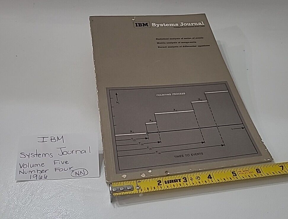 IBM Systems Journal Volume Five Number Four 1966 Book Old Vintage NN