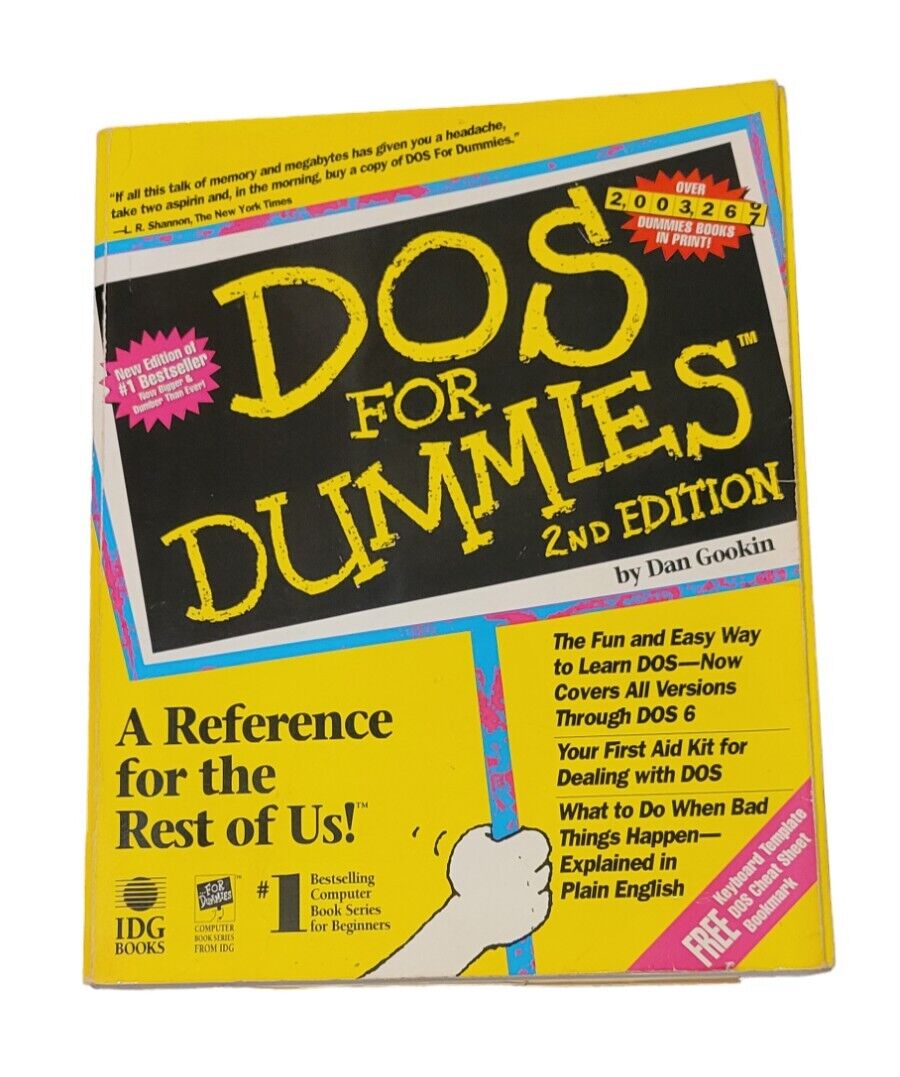 Vintage DOS For Dummies 2nd Edition Paperback 1993