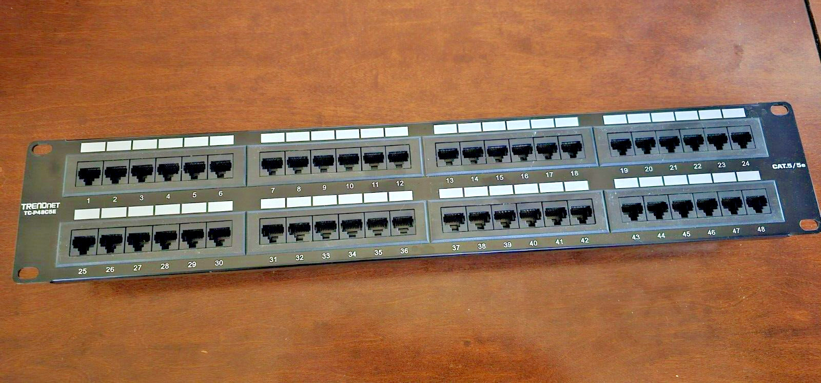 TRENDnet 48 Port CAT6 Patch Panel TC-P48C5E NEVER USED